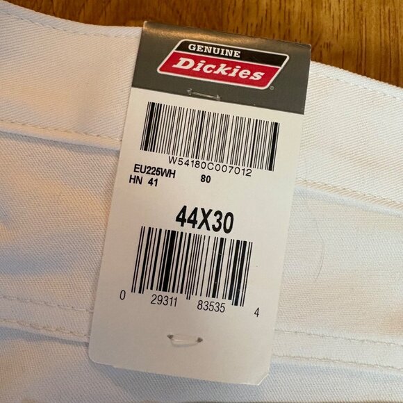 Dickies Mens 44X30 White Painters Pants Comfort Waist Flat Front Flex 44x30 - Picture 5 of 6
